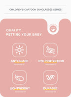 Disney Minnie Mouse Girls Sunglasses Figure Anime Kawaii UV Protection Summer Sunglasses Cute Funny Glasses Toys Birthday Gift