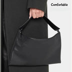 Envelope Bag Vintage Niche Wind Genuine Leather Wide Shoulder Strap Armpit Bag Hundred Sheepskin Shoulder Bag Clutch Bag