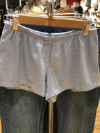 Blue Striped Tank Shorts Pajama Set Women Summer Sleeveless Crop Top+Elastic Waist Straight Short Pant Cotton Home 2 Piece Sets