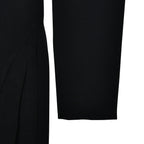 2025 Autumn New Fashion V-Neck Short Dress Women Elegant Temperament Office Lady Blazer Dress Sexy Slim Pleated Black Dresses