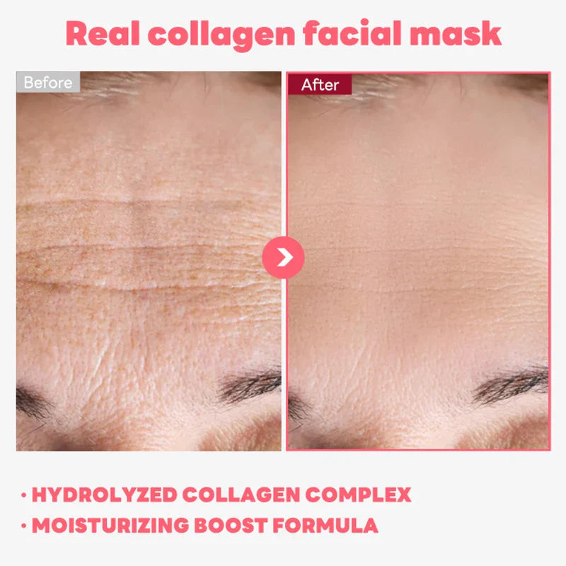 Anti Wrinkle Collagen Wrapping Peel Off Facial Mask Korean Collagen Wrapping Mask Tighten Face Lifting Moisturizing Care Mask