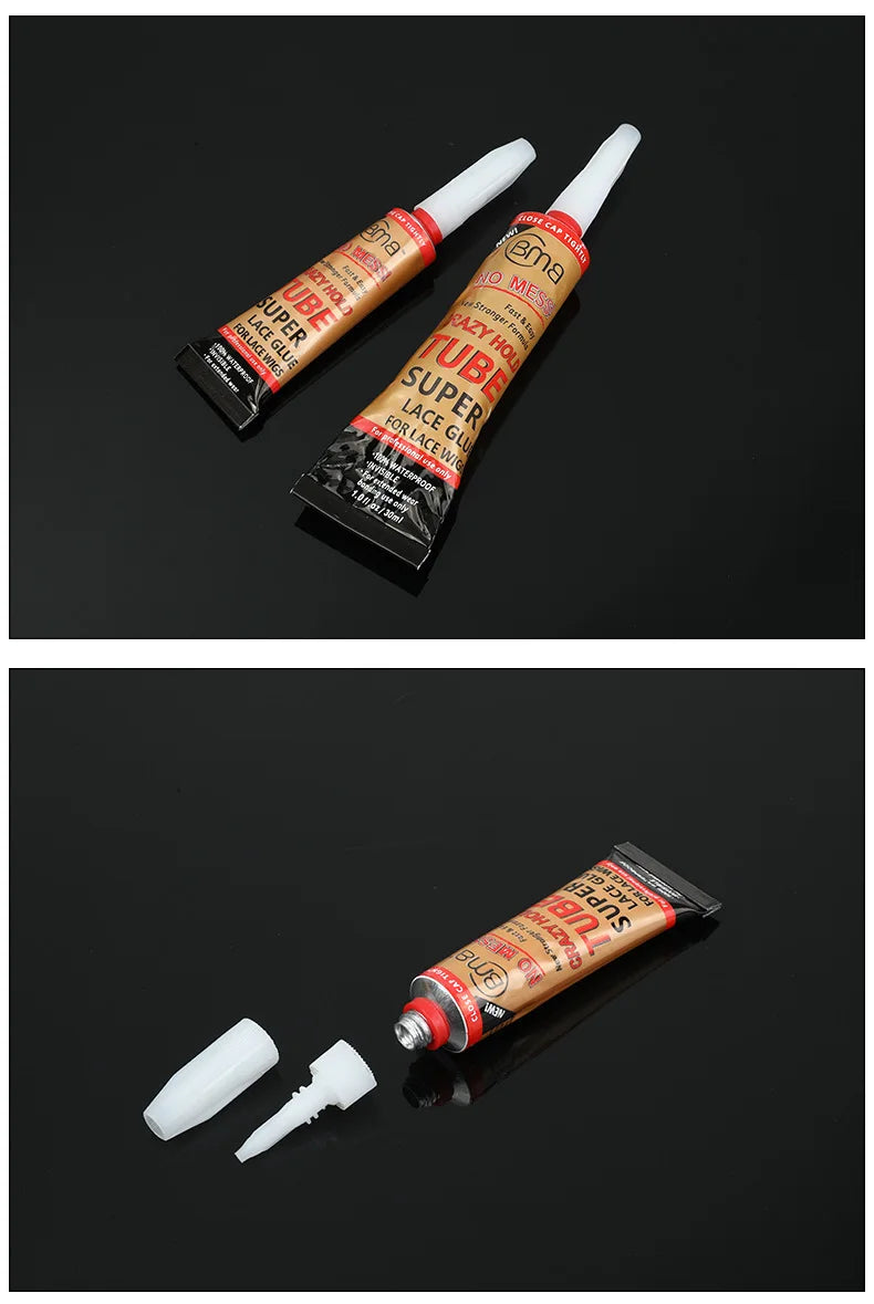 Brand BMB Crazy Hold TUBE Super Lace Glue For Wigs Waterproof Invisible Bonding Glue Replacement Adhesive Strong Hold Hair Glue