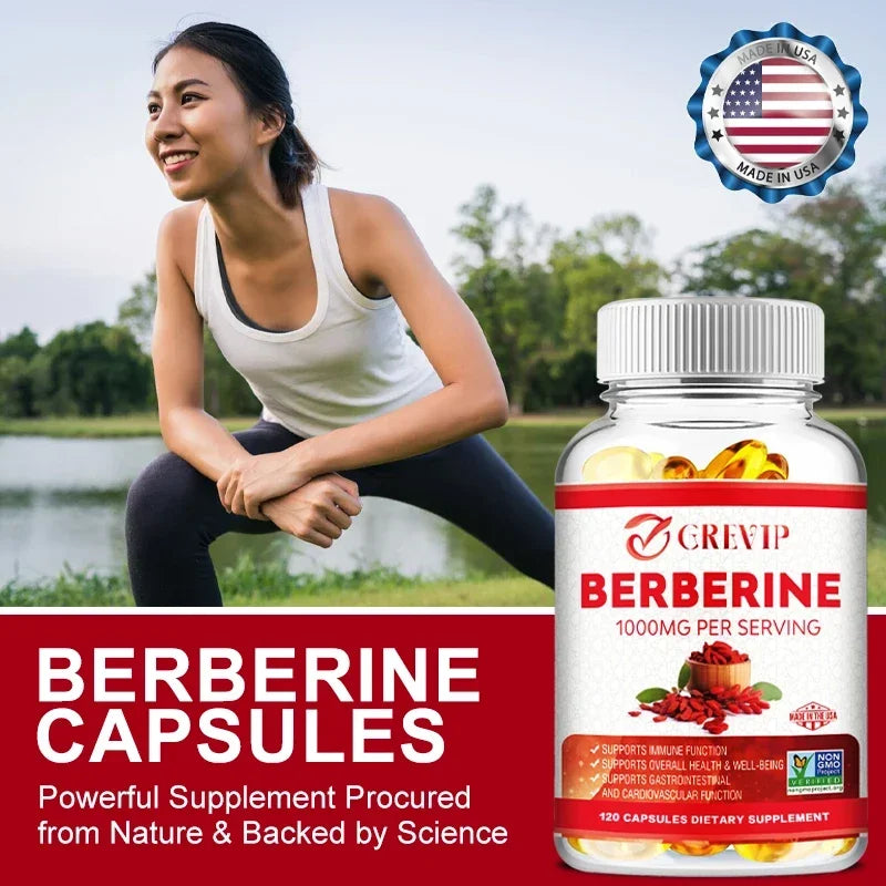 Berberine Extract 1000 Mg - Supports Gastrointestinal and Overall Health with Antioxidant Benefits Supplement