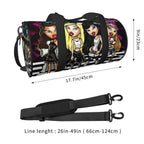 Bratz Glitter Sparkle Gym Bag Weekend Sports Bags Gym Accessories Travel Pattern Handbag Retro Fitness Bag For Male Female