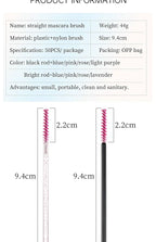 50pcs Grafted eyelashes Single color disposable eyelash brush Spiral eye Makeup Eyelash curler makeup brush cosmetic tools