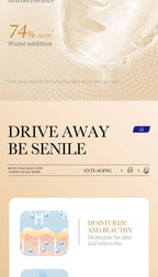 10PCS Collagen Anti Wrinkle Facial Mask Anti Aging Fade Fine Lines Firm Skin Moisturizing Brightening SkinCare Korean Cosmetics