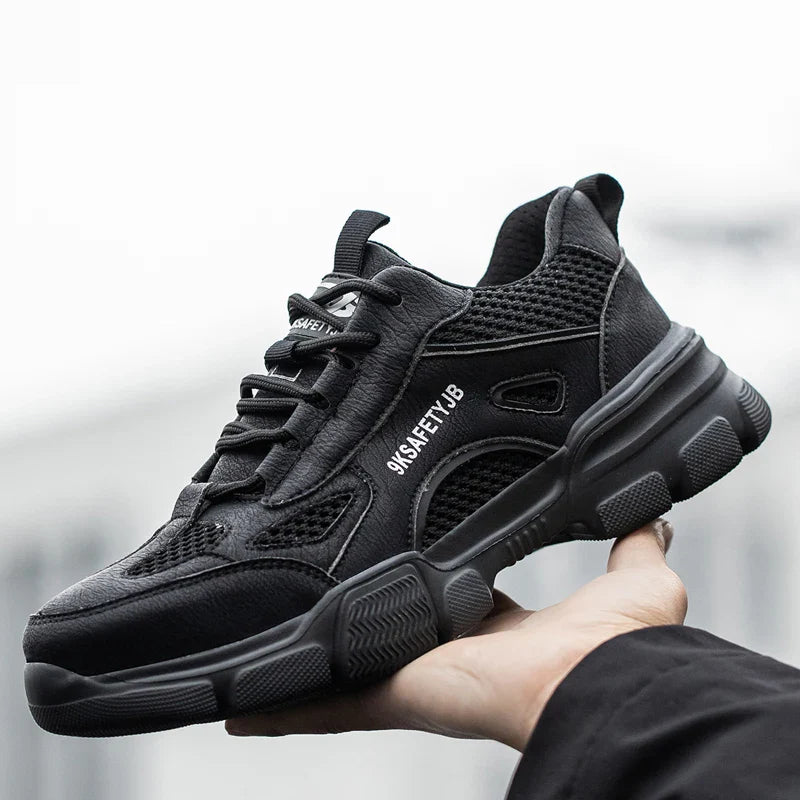 Breathable Safety Shoes Men Work Sneakers Indestructible Safety Boots Women Anti-smash Shoe Steel Toe Shoes Outdoor Sport Style