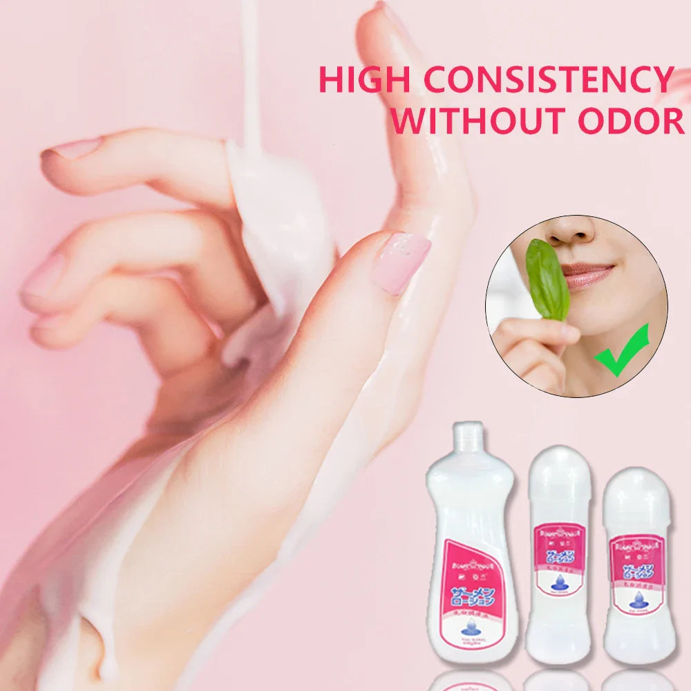 500ML Lubricant for Men Women Sex Toys Cream Sex Viscous Lube Water Based Oil Lubricating Anal Vaginal Adult Imitation Semen 18