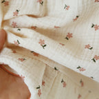 2025 Japanese Summer New Women's Pajama Set 100% Cotton Crepe Cloth Ladies Suspender+Shorts Two Piece Home Furnishing Set