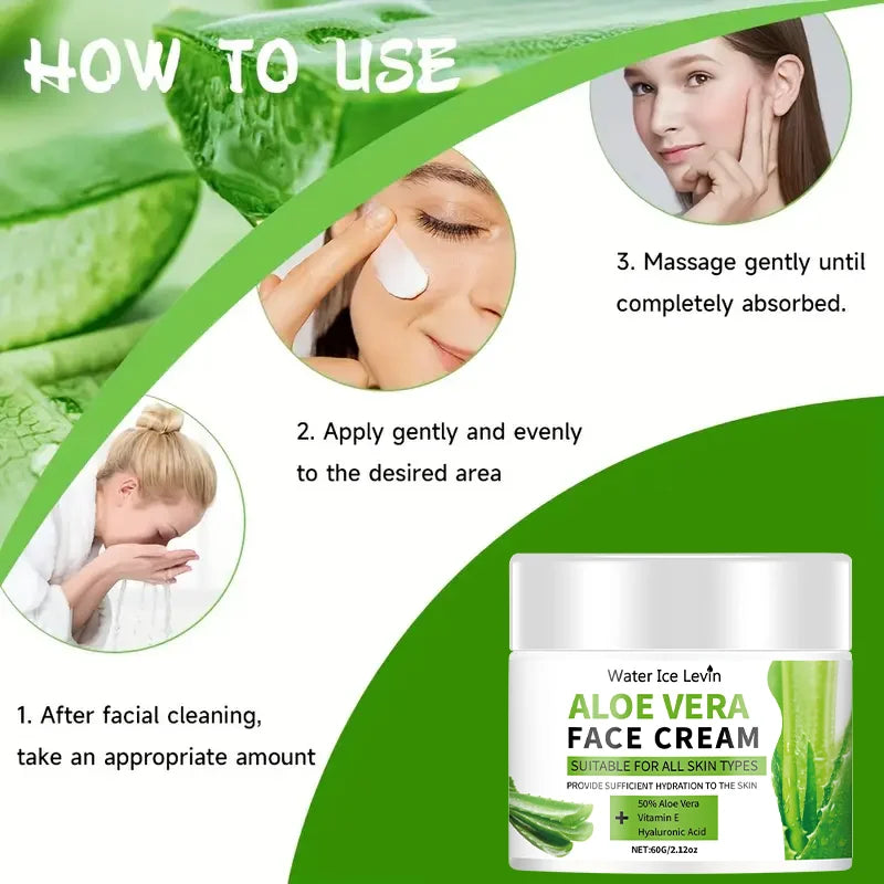 Aloe Vera & Vitamin E Moisturizer - a Soothing Moisturizer for Dry, Sensitive Skin |   Leaves Face and Body Soft and Supple
