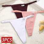 Cotton Sexy Thongs Adjustable Women's Panties Soft Panties Low Waist Seamless Thongs Woman Lingerie Tangas Mujer S-XL FINETOO