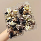 5/10/20/30pcs Beige Mixed Pack Small Clips, Cute Girl Accessories - Perfect for Daily Use, Special Occasions, or Travel Gifts