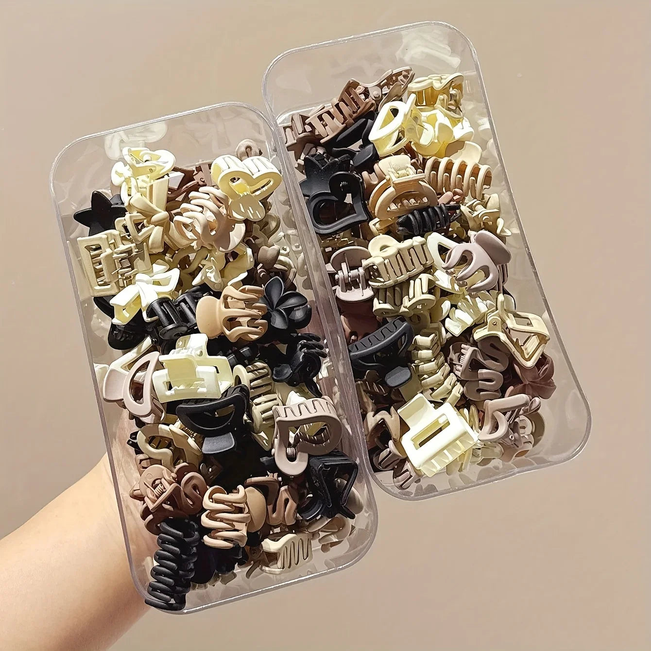 5/10/20/30pcs Beige Mixed Pack Small Clips, Cute Girl Accessories - Perfect for Daily Use, Special Occasions, or Travel Gifts