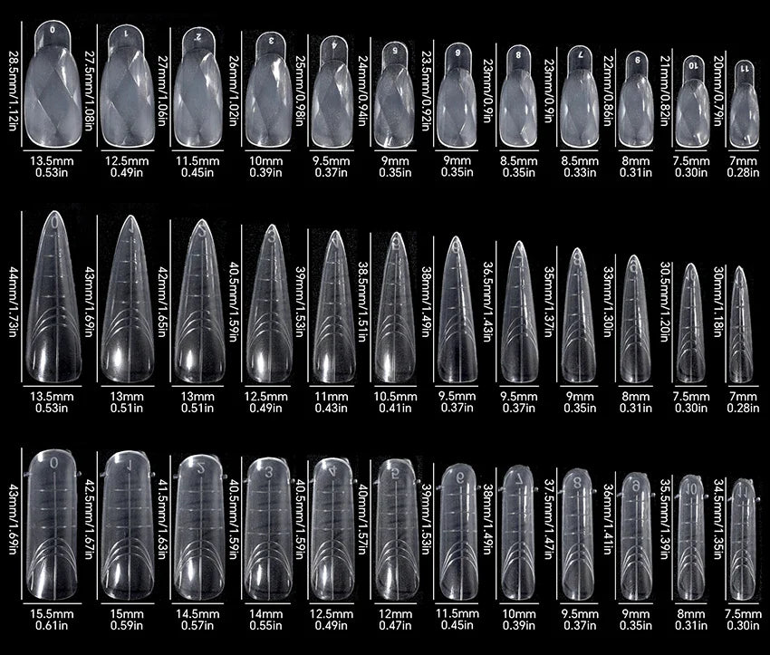 120Pcs Nail Forms For UV Gel Quick Building Extension Top Molds Dual Forms Acrylic Nail Art Tips Nails Accessories Tools