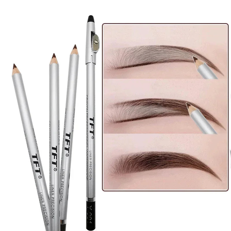 1/3pcs Eye Brow Pencil Waterproof Professional Women Eye Makeup Pen Easy Color Natural Black Brown Cosmetic Beauty Eyebrow Tool