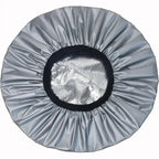 Adjustable Double Layer Satin Bonnet Nightcap Doubleside Women Round Shower Caps Night Sleep Polyester Hat Solid Black Lining