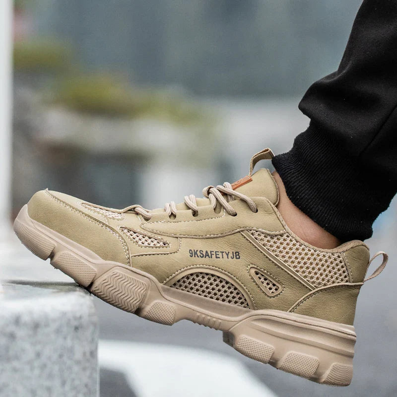 Breathable Safety Shoes Men Work Sneakers Indestructible Safety Boots Women Anti-smash Shoe Steel Toe Shoes Outdoor Sport Style