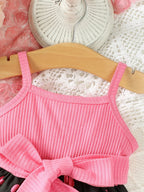 0-2 Year Old Newborn Baby Girl Cartoon Printed Sleeveless Fashion Dress