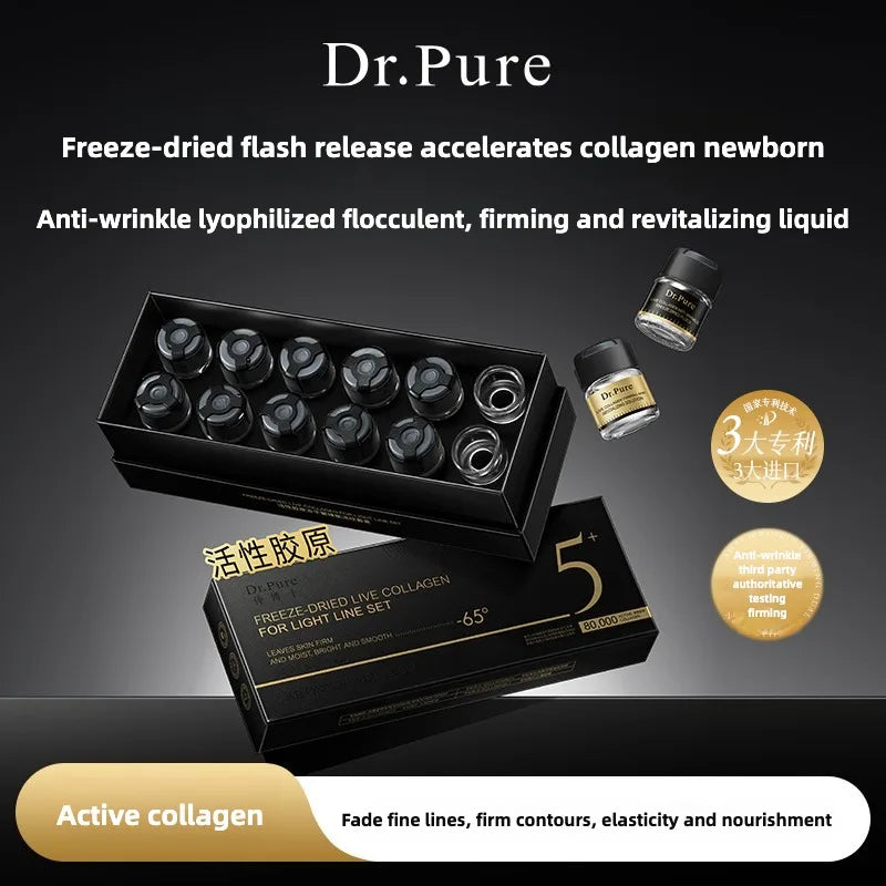 Collagen Peptide Anti-Wrinkle Freeze-dried powder- Firming, Lifting  Hydrating Face Kit for All Skin Types Beauty care product