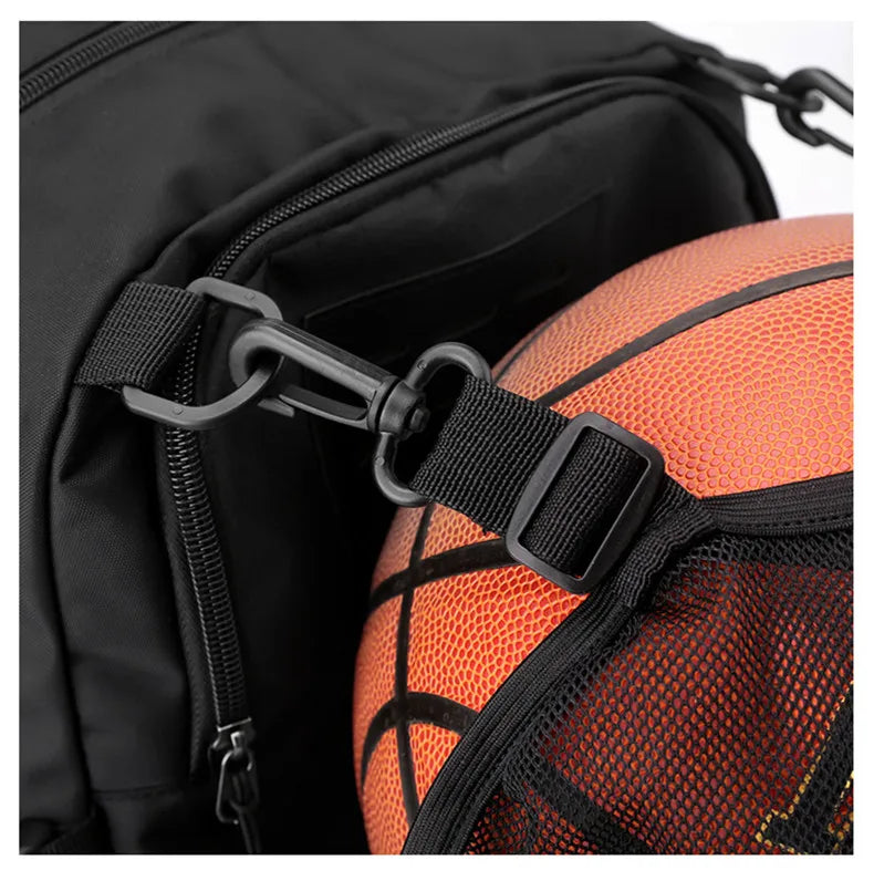 basketball sports backpack with shoe compartment man soccer bag boys football school bag black large capacity school backpack