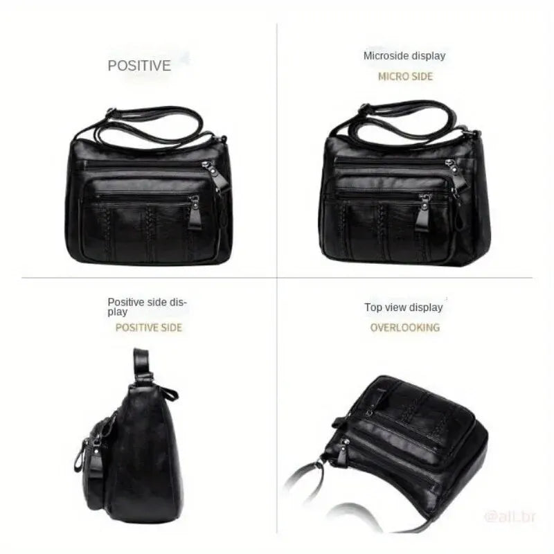 2024 New Middle-aged WOMEN'S Bag, Lightweight, Multi-layered, Large-capacity MOTHER'S Bag, Crossbody Bag, Elderly Bag, Shoulder