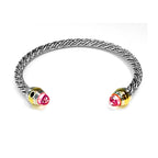 1PC Cable Bracelet for Women Gemstone Open Cuff Bracelet Bangle Bracelet Pearl Bracelet for Girls Best Gift for Women Friend