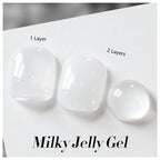 BORN PRETTY 10ml Milky Jelly White Gel Nail Polish Translucent Semi Permanent Soak Off UV LED Gel Varnish Manicure Nail Art