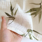 2025 Summer New Women's Two Piece Set of 100% Pure Cotton Crepe Cloth with Chest Cushion Sleepwear Sweet and Cute Home Fury