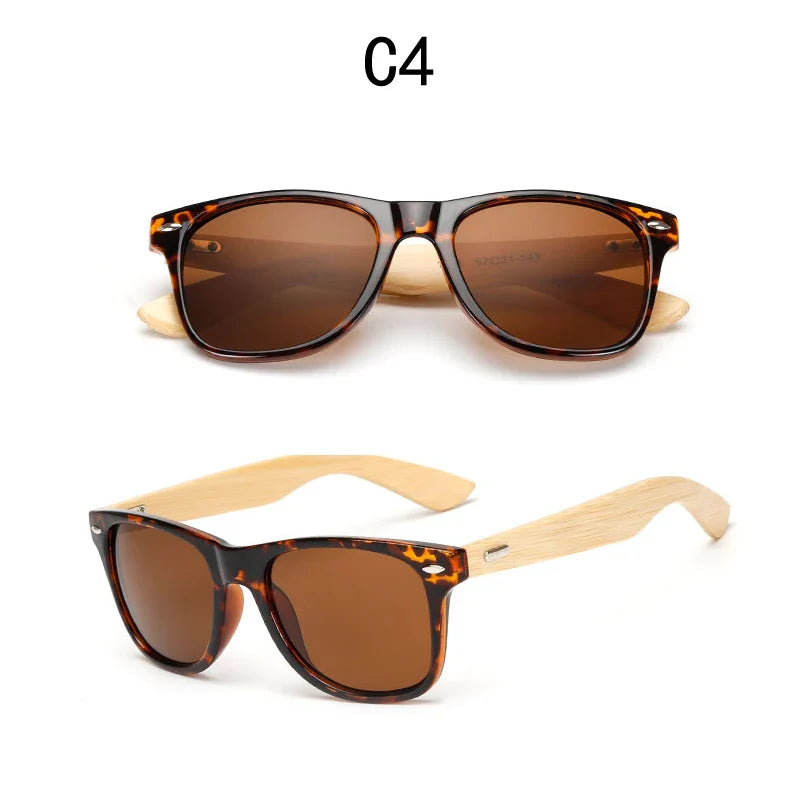 16 color Bamboo Sunglasses Men Wooden Sunglasses Women Brand Designer Mirror Original Wood Sun Glasses retro de sol masculino