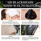 Bamboo Charcoal New Suction Face Deep Cleansing Black Mud Mask Blackhead Remover Peel-Off Mask Easy To Pull