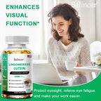Balincer Lutein Capsules with Zeaxanthin, Vitamin, Dietary Supplement for Eye Health Support, 120/60/30 Easy-to-Swallow Softgels