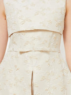 Elegant Dress 2024 Summer New Fashion Women Long Maxi Backless Sleeveless Split Jacquard  Dresses Evening Dress Robes