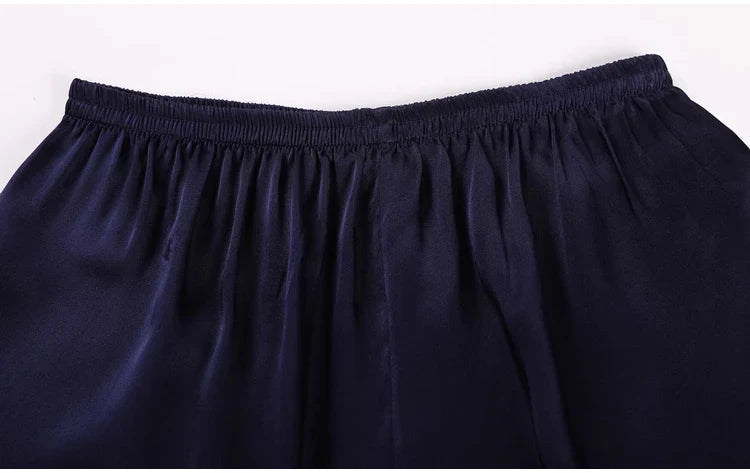 100% Pure Silk Women's Classical Pajama Set Sleepwear Nightgown M L XL YM007