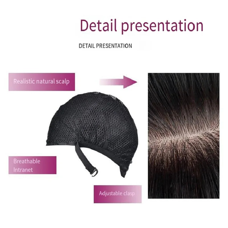 Blonde synthetic wig with straight bangs Ladies Cosplay wig High temperature silk wig set with big waves and long curly hair