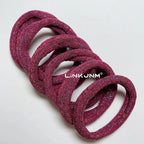 6PCS Women Glitter Hair Scrunchies Girls Elastic Hair Rubber Bands Hair Holder/Gum Hair Accessories Ponytail Hair Holders