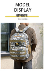 Camouflage Tactical Backpack for Men Large Capacity Outdoor PUBG Style Waterproof Travel School Bag Multifunctional for Daily Us