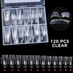 120Pcs Nail Forms For UV Gel Quick Building Extension Top Molds Dual Forms Acrylic Nail Art Tips Nails Accessories Tools