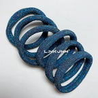 6PCS Women Glitter Hair Scrunchies Girls Elastic Hair Rubber Bands Hair Holder/Gum Hair Accessories Ponytail Hair Holders