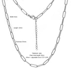 5pcs 45+5cm plated Gold Stainless Steel Link Chains Oval Bulk Necklaces Jewelry Adjustable Chains Wholesale Chokers DIY Crafts