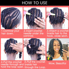 Butterfly Locs Crochet Hair 12 inch Handmade Butterfly Soft Locs Crochet Hair Extensions Synthetic Braiding Hair 12Strands/pack