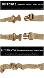 2025 Outdoor Tactical Harness Single-Point CS Gun Rope Diagonal Safety Rope Unisex Camouflage Tactical Belt for Hunting Sports