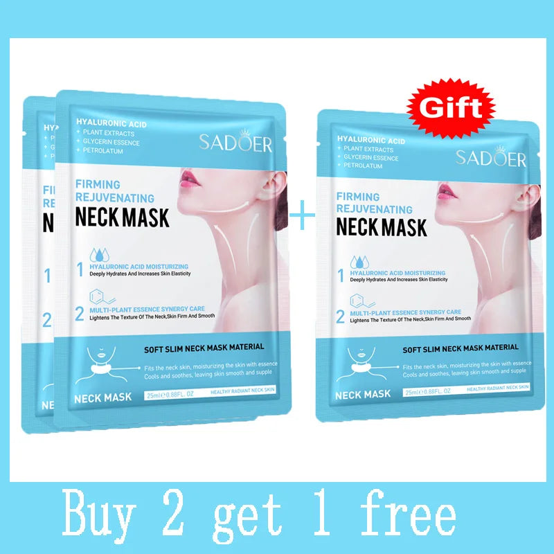 10PCS Collagen Anti Wrinkle Neck Mask Anti Aging Fade Fine Lines Firm Skin Moisturizing Brighten Rejuvenating SkinCare Cosmetics