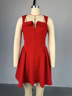 CM.YAYA Women Strapless Sleeveless Pleated Mini Dress 2025 Spring Sweet Sexy Birthday Evening Night Party Vestidos Dresses