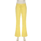 BIIKPIIK Drawstring Hooded Hoodie Suits Autumn Winter Solid Zipper Women Casual Pants Set Street Sporty Sweatshirt Two Piece Set