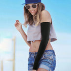 3Pairs Fashion Sun Ice Silk Sleeves Unisex Summer Sun Protection Arm Sleeves Suitable for Outdoor Riding, Driving, Fishing