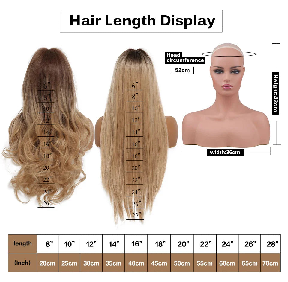 Copper Ginger Brown Long Straight Wig Synthetic Women's Wigs Middle Part Cosplay Daily Use Natural Hair Heat Resistant Fibre