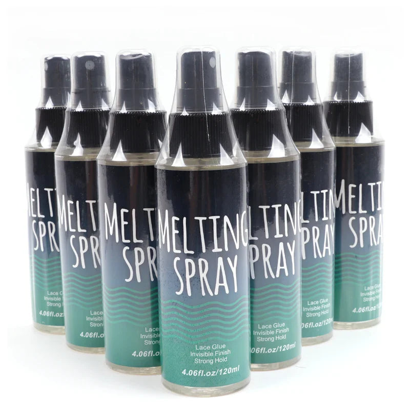 120Ml Lace Melting Spray Seamless Finish Glue Spray Wig Melting Spray & Hair Adhesive For Lace Wigs Strong Invisible Lace Glue