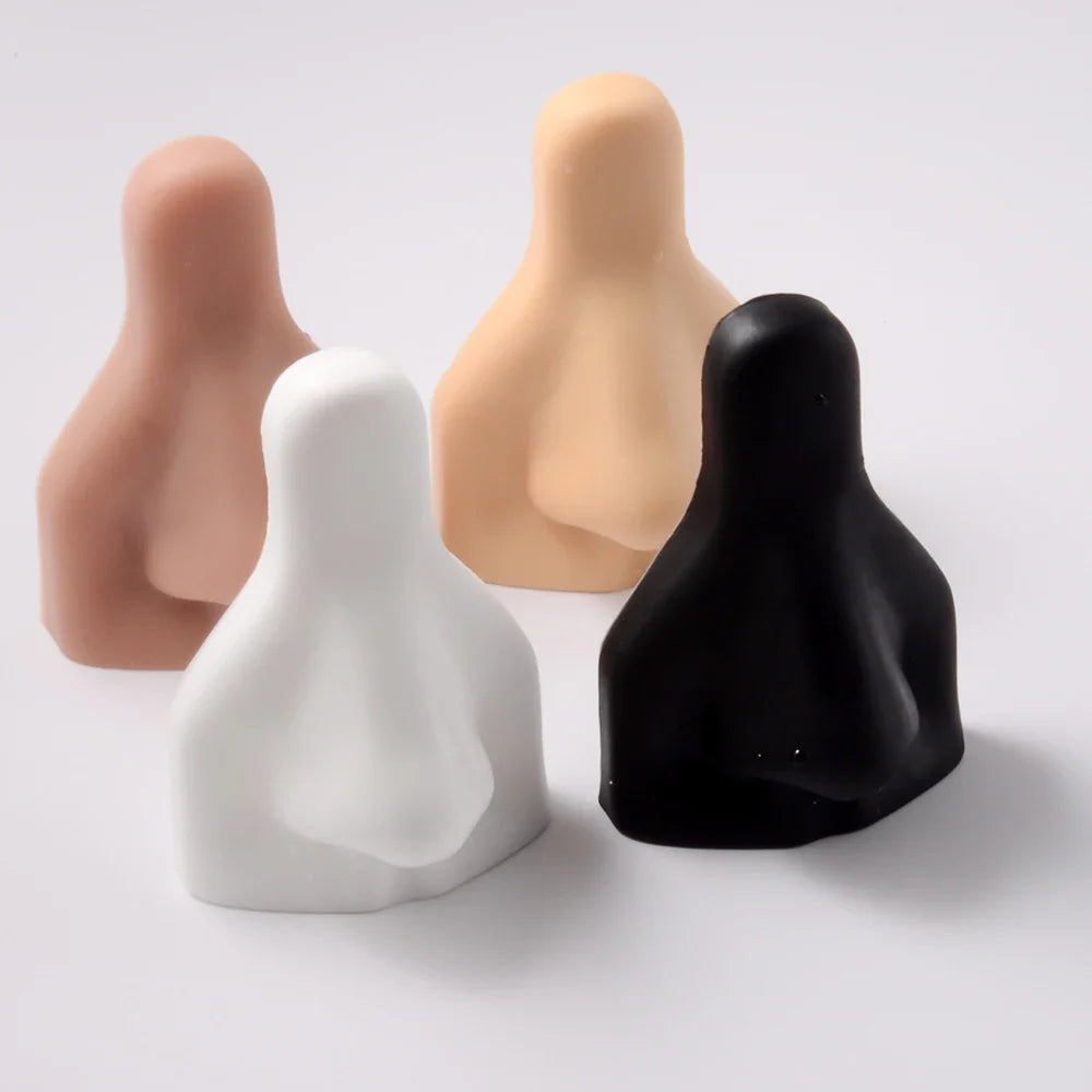 1Pc Soft Silicone Nose Model Tattoo Practice Jewelry Display Piercing Tools Earring Display Tool Acrylic Display Stand Kit