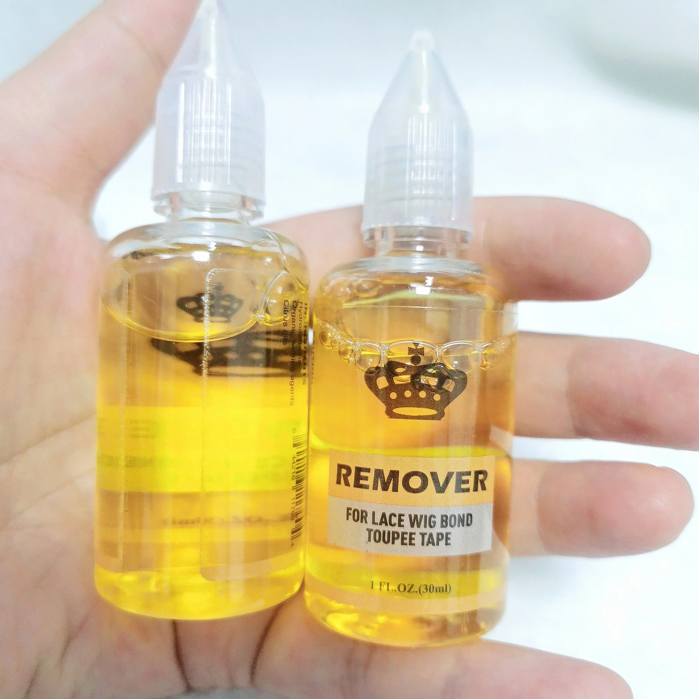 30ml Wig Glue Remover For Lace Wig/Toupee/Closure/Tape Hair Extension Clear Remover For Adhesive Tape Yellow Liquid Glue Remover