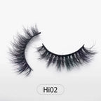 Dropshipping Reuseable Natural Long 12-15mm 3D Faux Mink Lashes Fluffy Volume False Eyelashes Cruelty Free Wispy Makeup Lashes